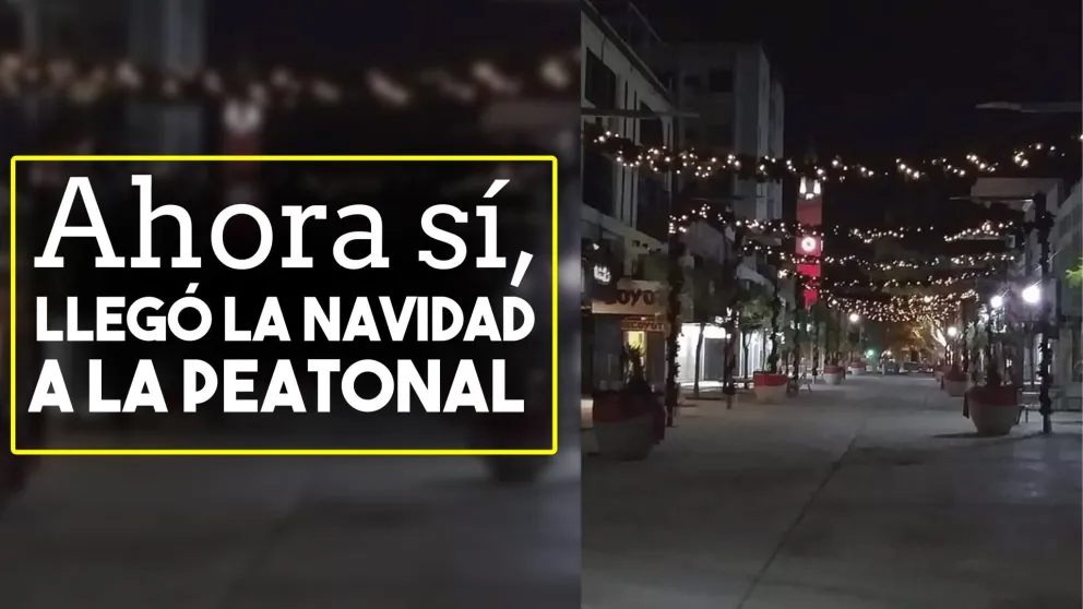 La Peatonal va tomando color, navideño y de inauguración