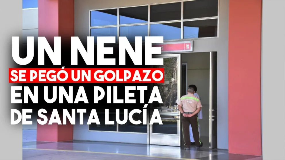Un nene se pegó un fuerte golpe en la cabeza en una famosa pileta de Santa Lucía