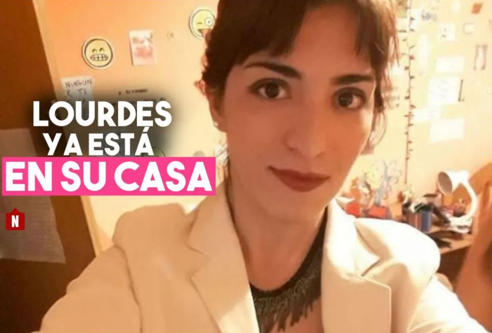 Lourdes se recupera poco a poco y ya está en su casa