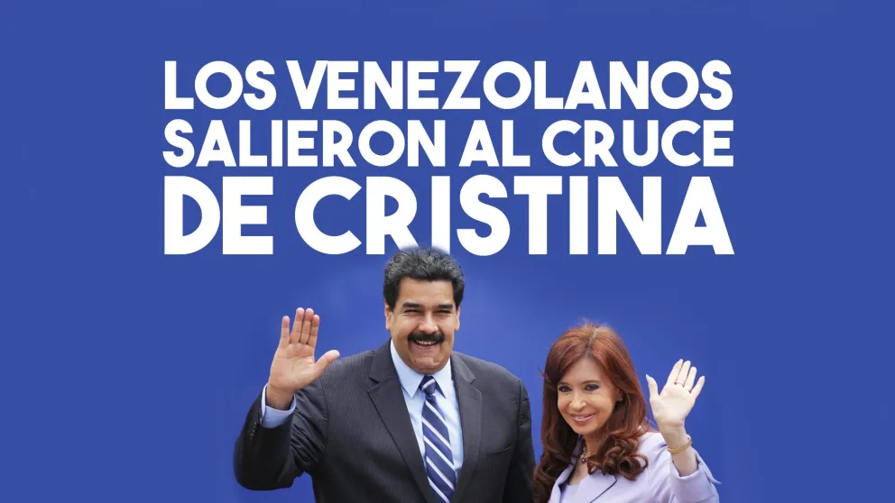 Los venezolanos salieron al cruce de Cristina Kirchner