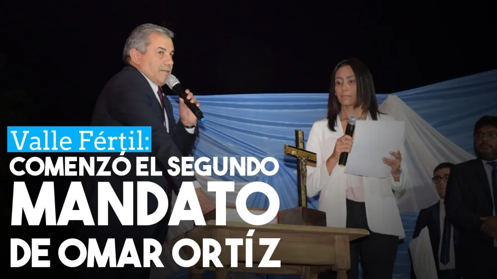 Omar Ortíz juró su segundo mandato como intendente de Valle Fértil