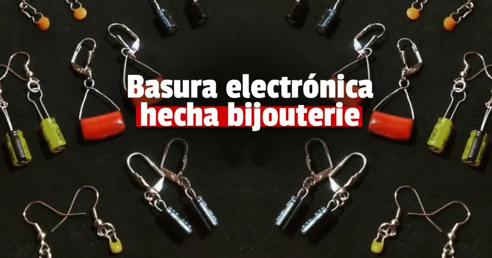Recicla componentes electrónicos en desuso para realizar bijouterie y accesorios