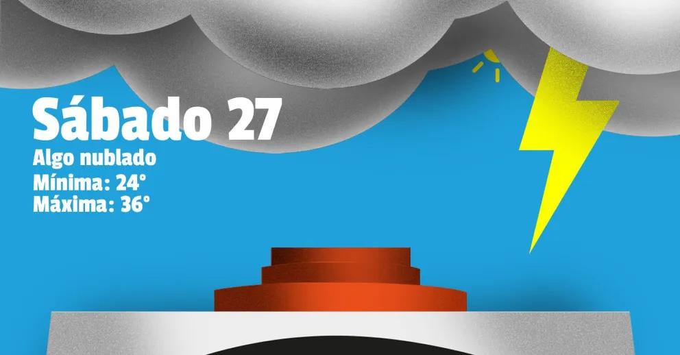 Sábado caluroso y ¿con tormentas?