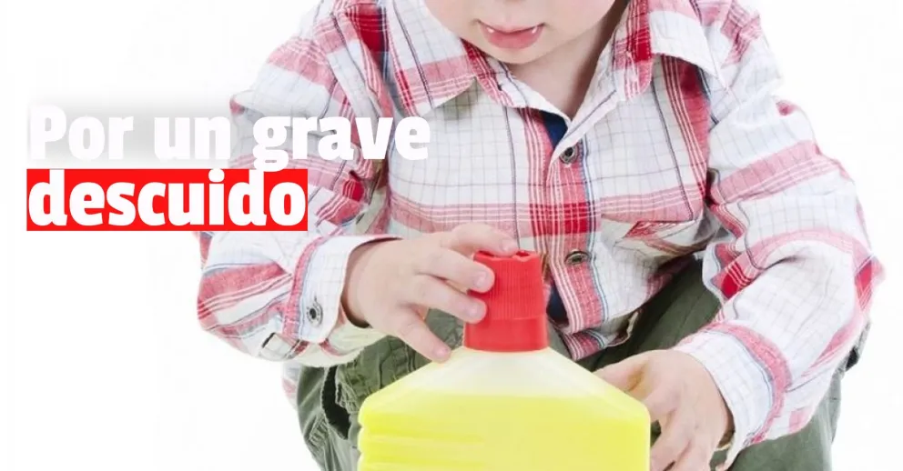 Un bebé ingirió ácido y debió ser hospitalizado