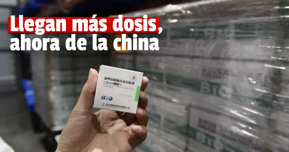 Esta semana llegan más de 2 millones de dosis de la vacuna Sinopharm