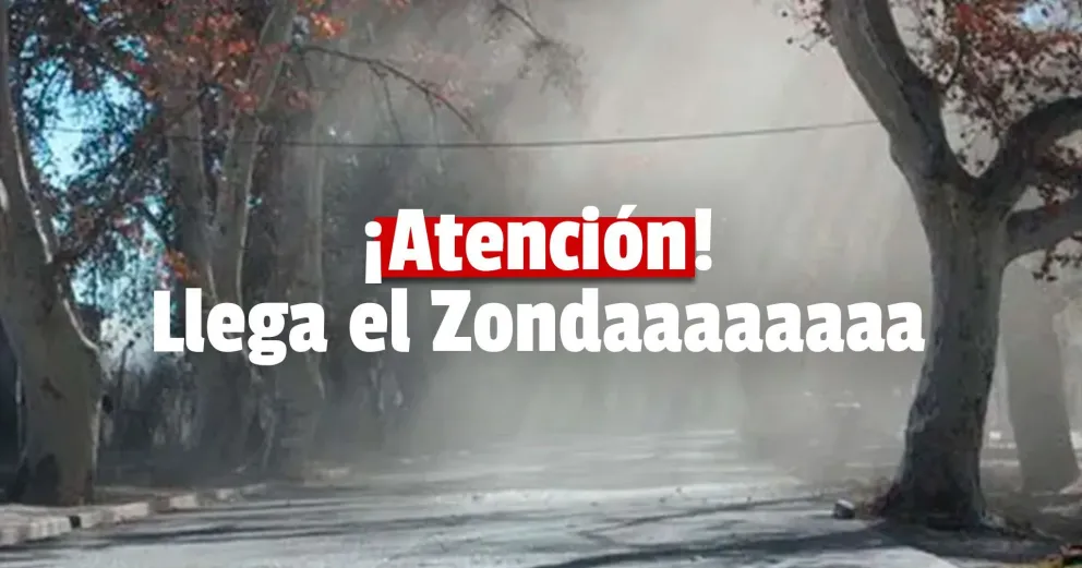 Se renueva el alerta meteorológico por Viento Zonda para toda la provincia