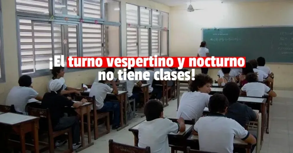 Educación confirmó que se suspende la actividad escolar ante interrupción de servicios