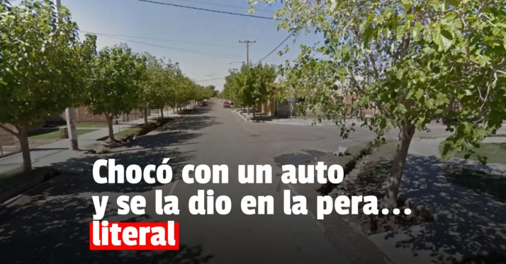 Un choque entre un auto y una moto dejó a un joven con la cara fracturada