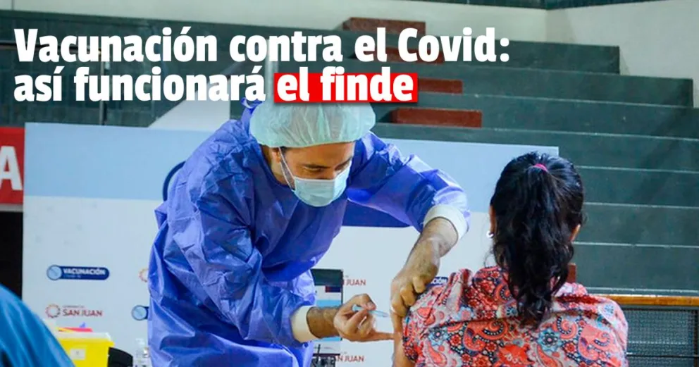 Así se realizará la vacunación contra el Covid-19 durante el fin de semana