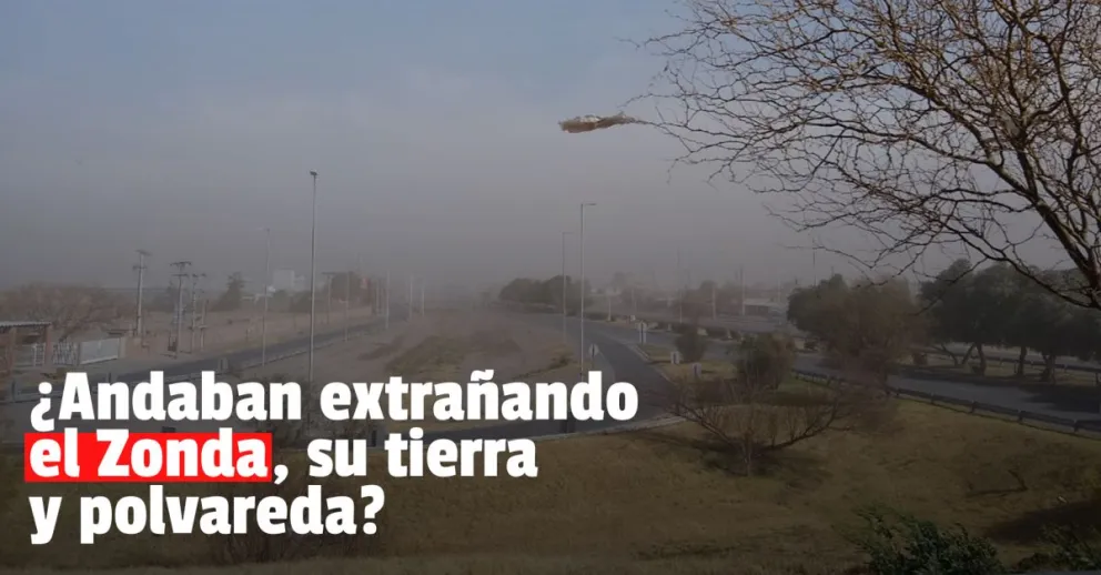 Llegó el viento Zonda y las ráfagas alcanzaron casi los 70 kms