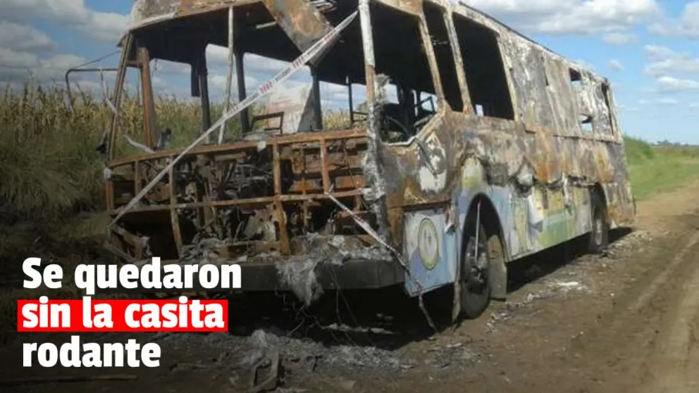 Se incendió una casa rodante en Pocito y las pérdidas fueron totales