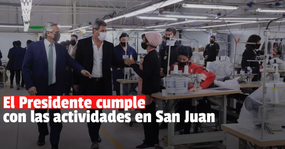 Alberto Fernández ya cumplió parte de su agenda en San Juan y le espera una reunión política