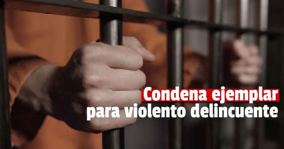 Violento ladrón pasará más de 3 años preso por intentar herir con un arma blanca a su víctima