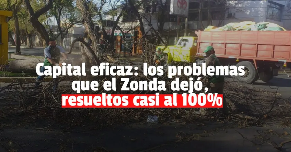 En tiempo récord, Capital resolvió los reclamos por el viento Zonda