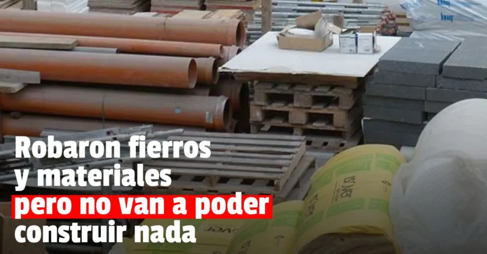 Detuvieron a tres ladrones que desvalijaron una obra en construcción