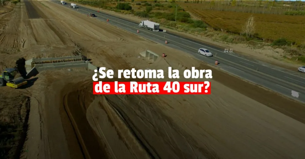 Relicitarán un tramo de la obra de la Ruta 40 sur