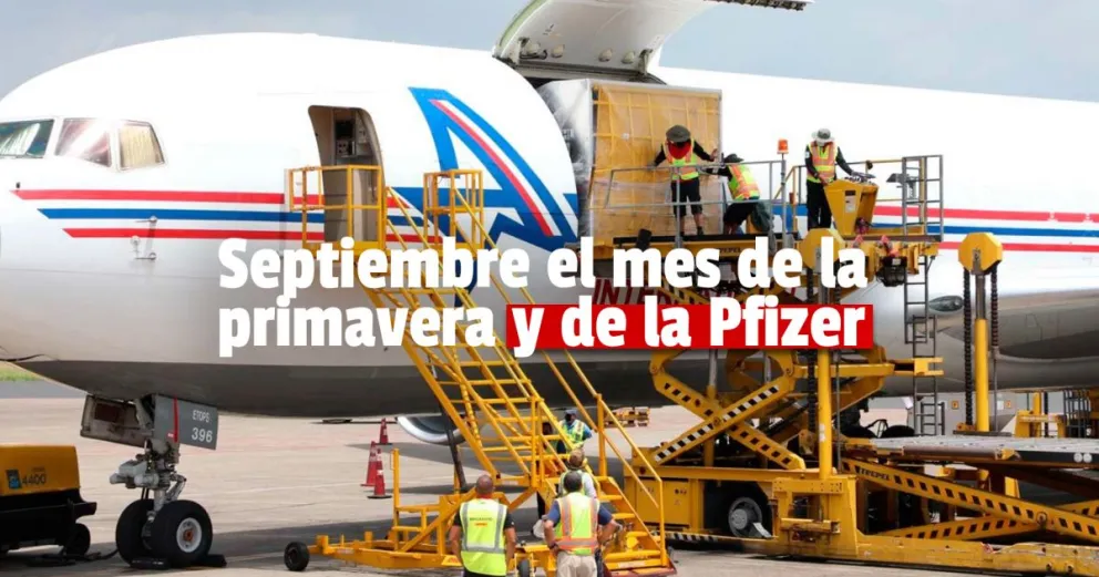El Gobierno anunció que llegarán 580 mil dosis de Pfizer durante septiembre