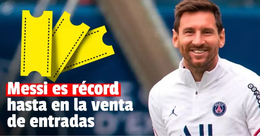 Se agotaron las entradas para el debut de Messi en el PSG 