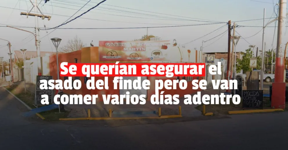 Los sorprendieron forzando la puerta de una carnicería y terminaron detenidos
