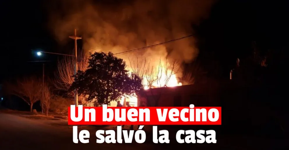 Un hombre salvó su casa gracias a un vecino
