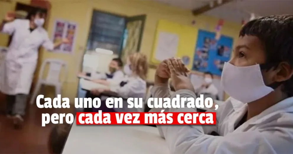 Avanzando a la presencialidad plena: el Gobierno reducirá a 90 centímetros el distanciamiento en las aulas 
