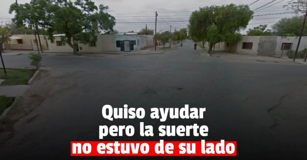 Quiso ayudar a una mujer que le habían robado el celular y lo atropellaron