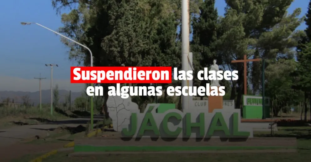 Educación suspendió las clases en algunas escuelas de Jáchal