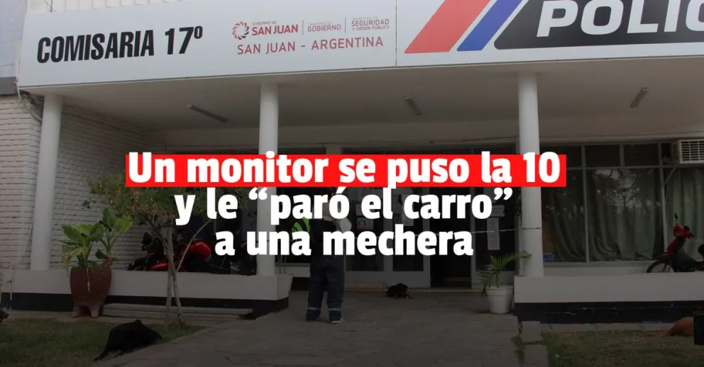 Un monitor urbano detuvo a una mechera que robó una calza 