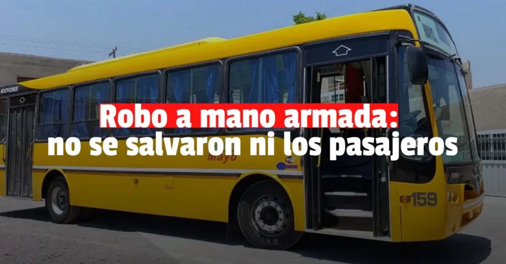 Rawson: dos ladrones armados atacaron a un colectivero, lo golpearon y le robaron gran suma de dinero  