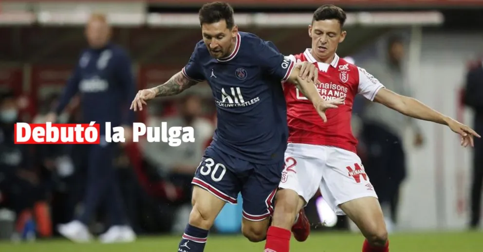 En el día del debut de Messi, el PSG venció al Reims con dos goles de Mbappé 