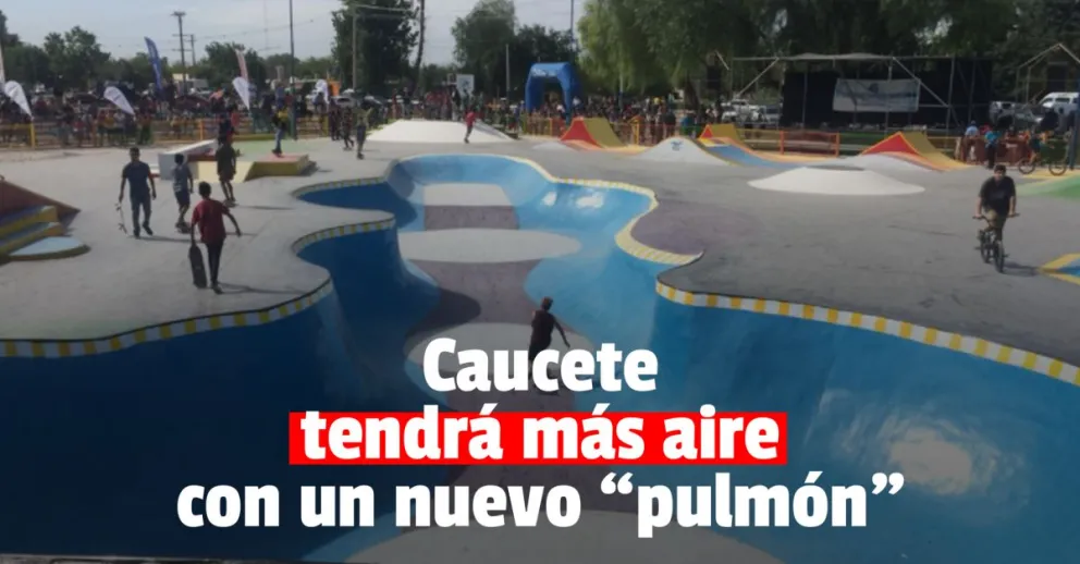 Caucete tendrá un nuevo pulmón verde  y suma una nueva ciclovía 