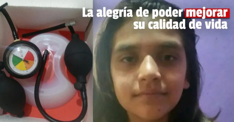 Morena consiguió el costoso aparato que necesitaba para mejorar su salud