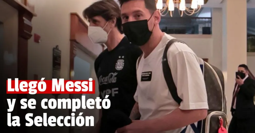 Messi, Paredes y Di María llegaron a Venezuela y completaron el plantel de la Selección