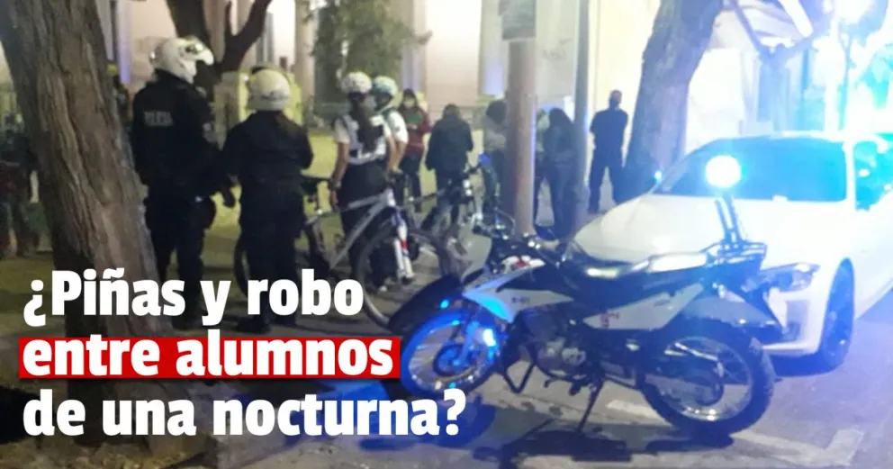 Gran despliegue policial en una escuela nocturna por presunto robo de un teléfono