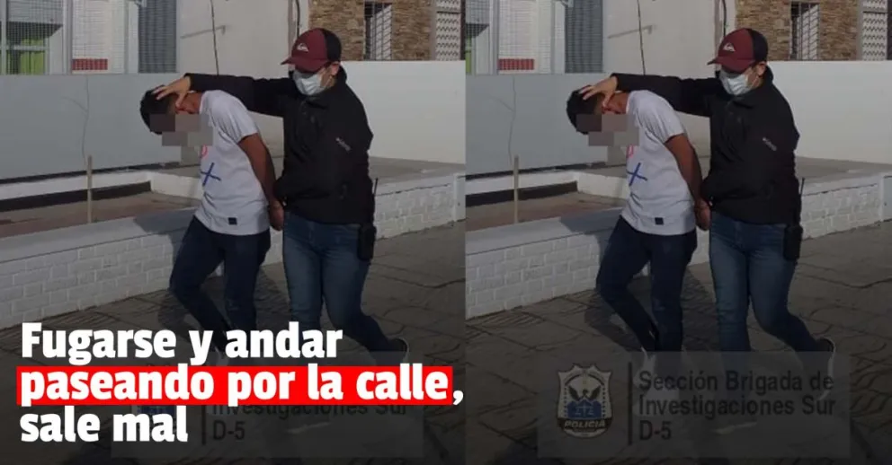 Detuvieron a un delincuente que se había fugado en una salida transitoria