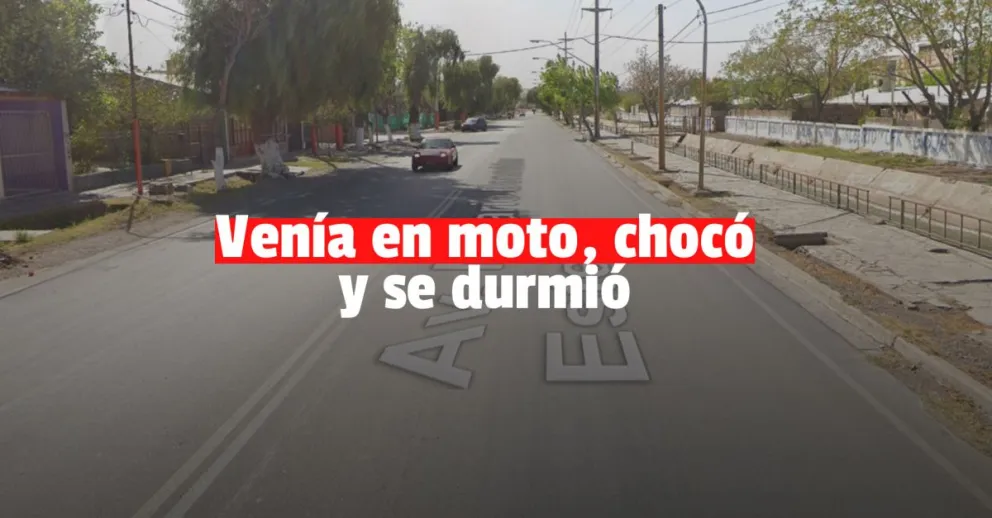 Fuerte choque dejó a un motociclista con pérdida de conocimiento 