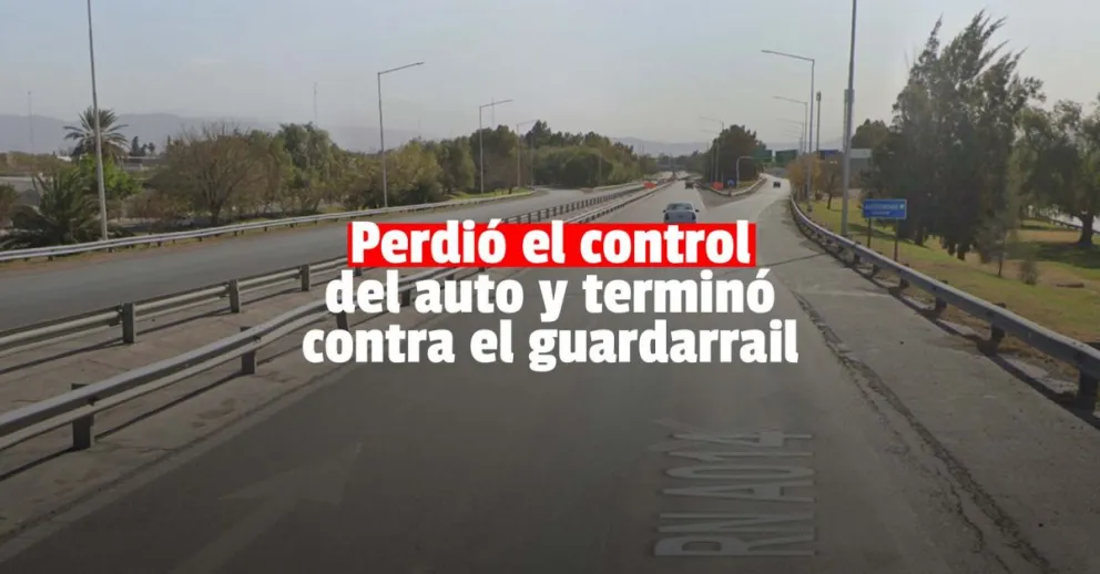 Un auto chocó contra un guardarrail y una menor quedó hospitalizada