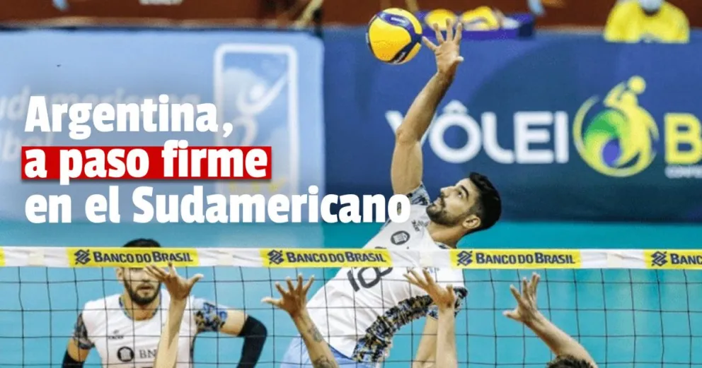 La Selección Argentina de vóley venció a Perú en el Sudamericano