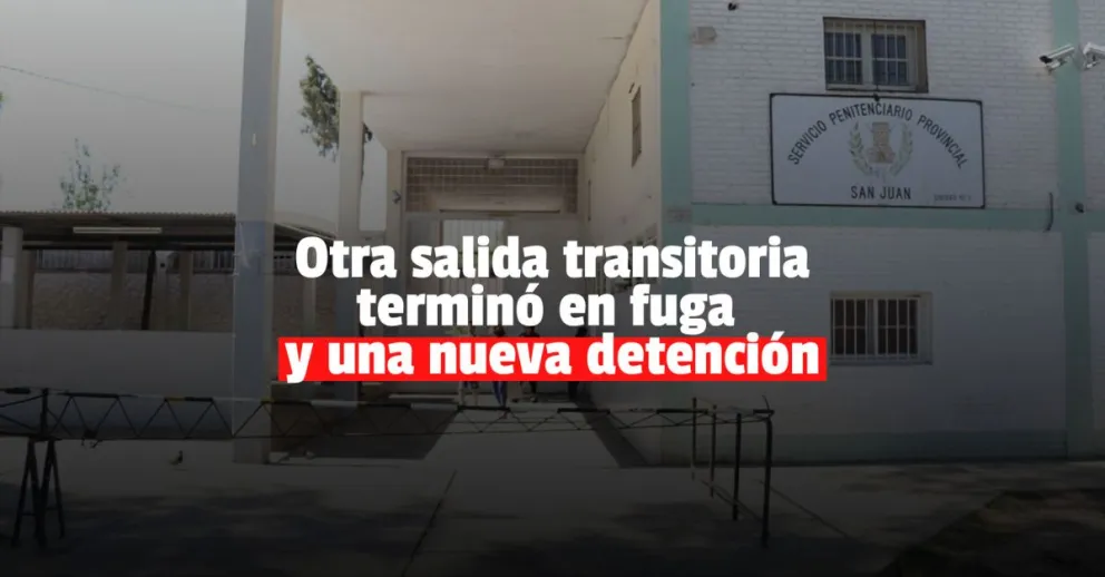 Se fugó en una salida transitoria y lo atraparon en el Barrio Costa Canal 