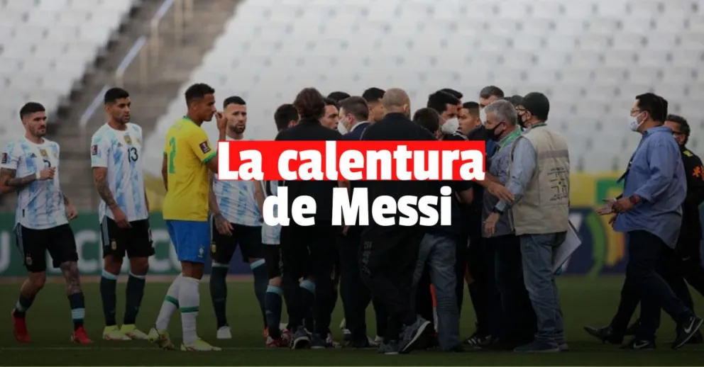 La bronca de Lionel Messi ante las autoridades brasileñas