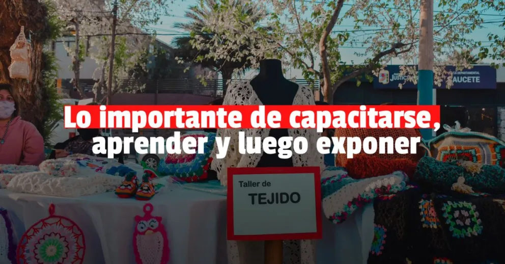 Caucete: se realizó la exposición de los talleres que se dictan en el Espacio de Desarrollo Integral para Mujeres y Diversidades