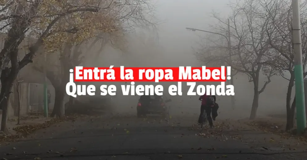 Emitieron un alerta por viento Zonda