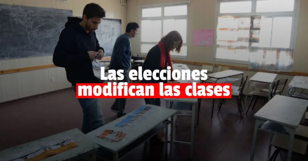 Las elecciones modificarán las clases del próximo viernes y lunes
