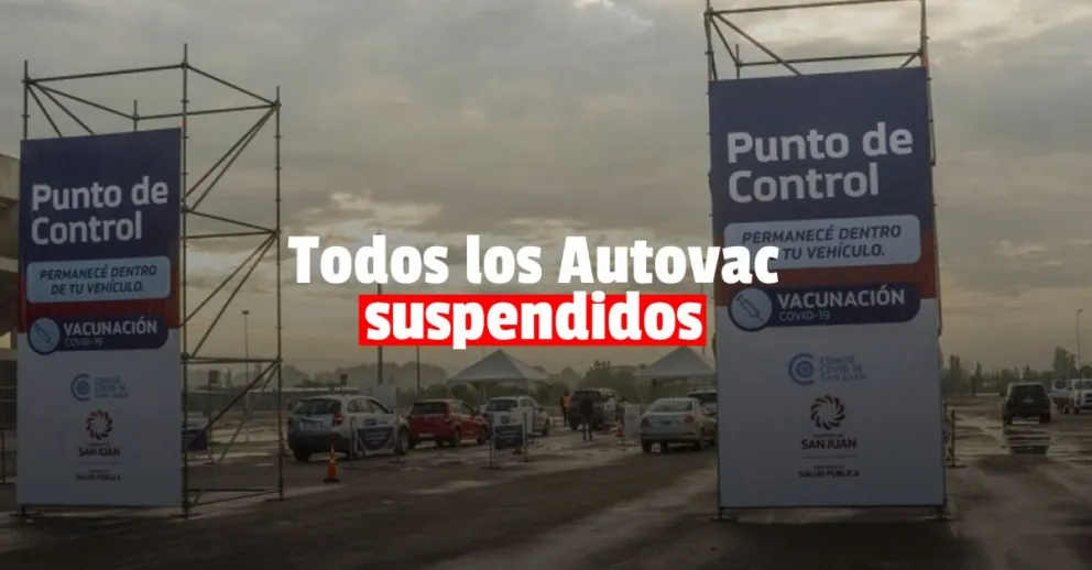Se suspendió la vacunación en los Autovac por el fuerte viento