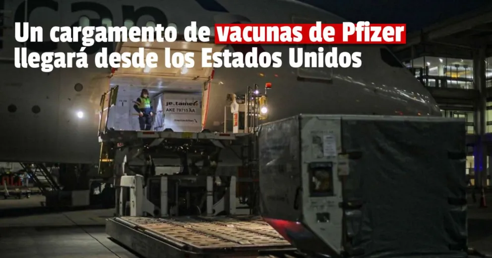 Mañana llegan 100.000 dosis de Pfizer: serán destinadas para segundas dosis de Sputnik V