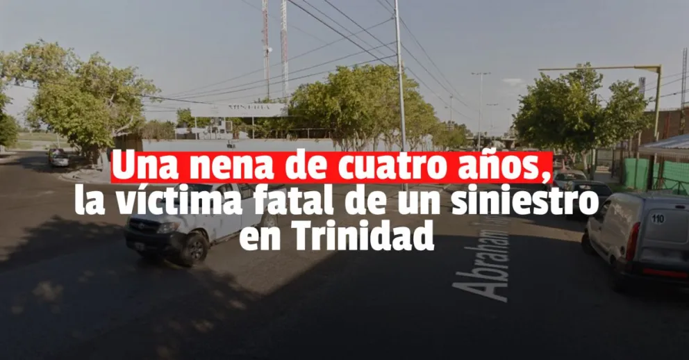 Una nena de 4 años murió en un siniestro vial en Trinidad
