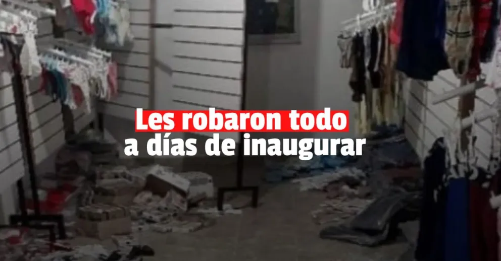 Abrieron su local hace dos semanas y les robaron más de un millón de pesos