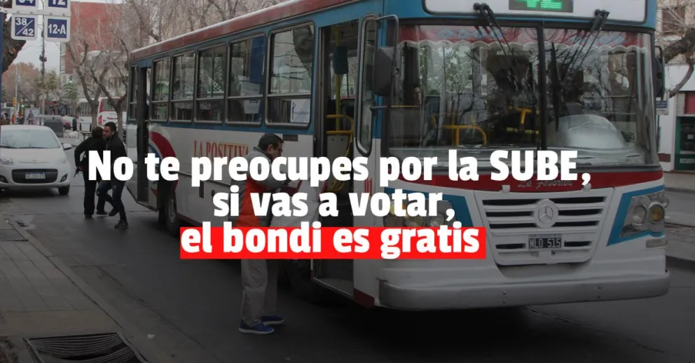 Atención: se podrá viajar gratis en colectivo para ir a votar
