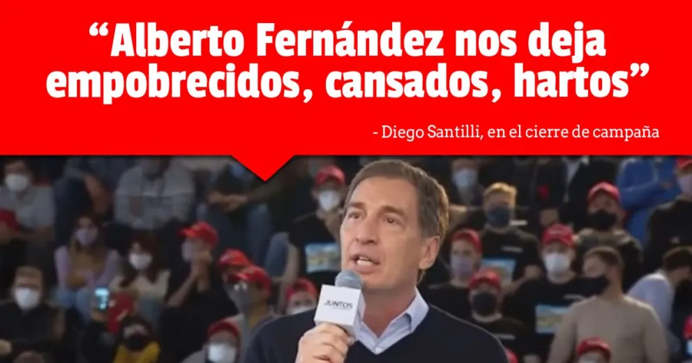 Diego Santilli cerró la campaña de Juntos por el Cambio