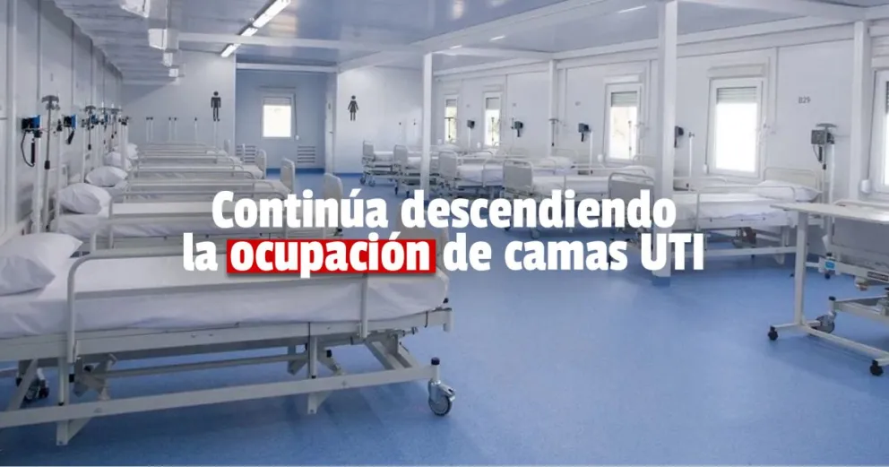 La ocupación de camas UTI es del 49,2%